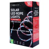 Christmas Rope Light Solar 50LED 7m Total Length Candy Cane Cool White 8 Functions – image 3