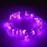 Christmas Rope Light Solar 50LED 7m Total Length Pink 8 Functions – image 2