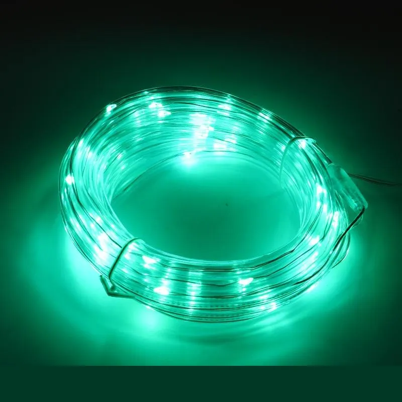 Christmas Rope Light Solar 50LED 7m Total Length Green 8 Functions – image 2