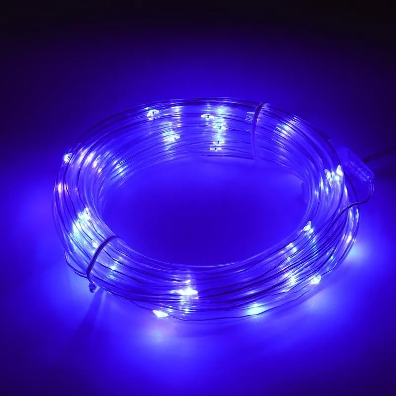Christmas Rope Light Solar 50LED 7m Total Length Purple 8 Functions – image 2