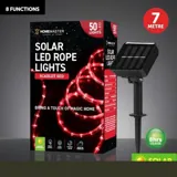 Christmas Rope Light Solar 50LED 7m Total Length Red 8 Functions – image 4