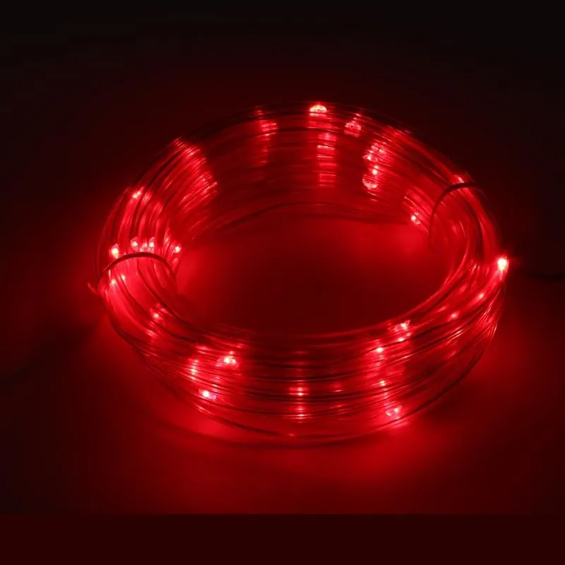 Christmas Rope Light Solar 50LED 7m Total Length Red 8 Functions – image 2