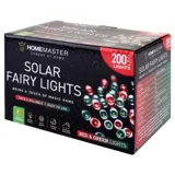 Christmas Fairy Light Solar 200LED 13.5m Total Length Red & Green 2 Functions – image 3