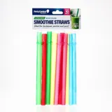 Straws Reusable Wide 10pk Easy Flow Smoothie Straws 20cm X 1.2cm Assorted Colours – image 4