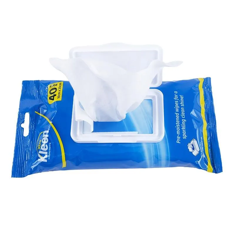 Cleaning Vinegar Wet Wipes 40pk - 16cm X 20cm Per/pc – image 2