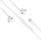 Cord Headphones Wired Usb-c Powered 114cm Total Length White Suitable for iPhone & Android Devices – image 1
