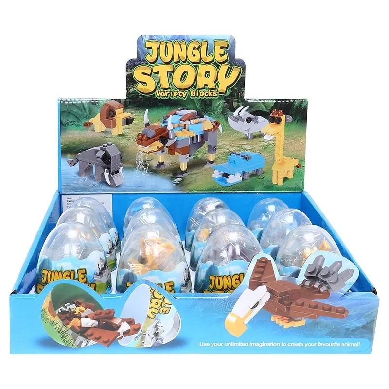 Building Brick Kit Blind Egg Jungle Series 6 Assorted Styles – image 4