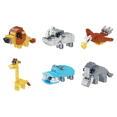Building Brick Kit Blind Egg Jungle Series 6 Assorted Styles