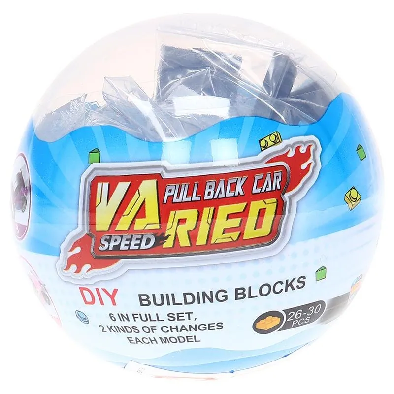 Building Brick Kit Blind Egg Race Car Series 6 Assorted Styles – image 2
