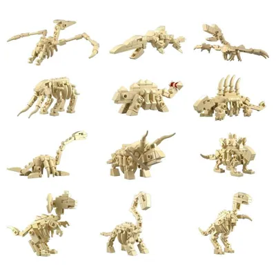 Building Brick Kit Blind Egg Dinosuar Series 12 Assorted Styles