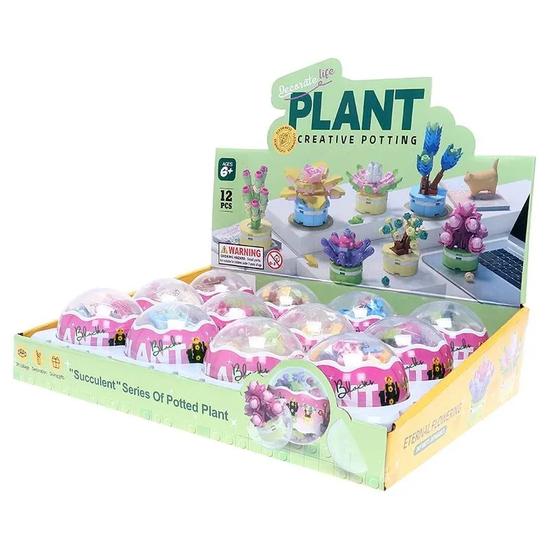 Building Brick Kit Blind Egg Plant Series 6 Assorted Styles – image 3