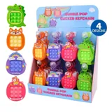 Fidget Keychain 2in1 Bubble Click & Mini Maze 9.5cm X 8.5cm 4 Assorted Colours/Designs – image 2