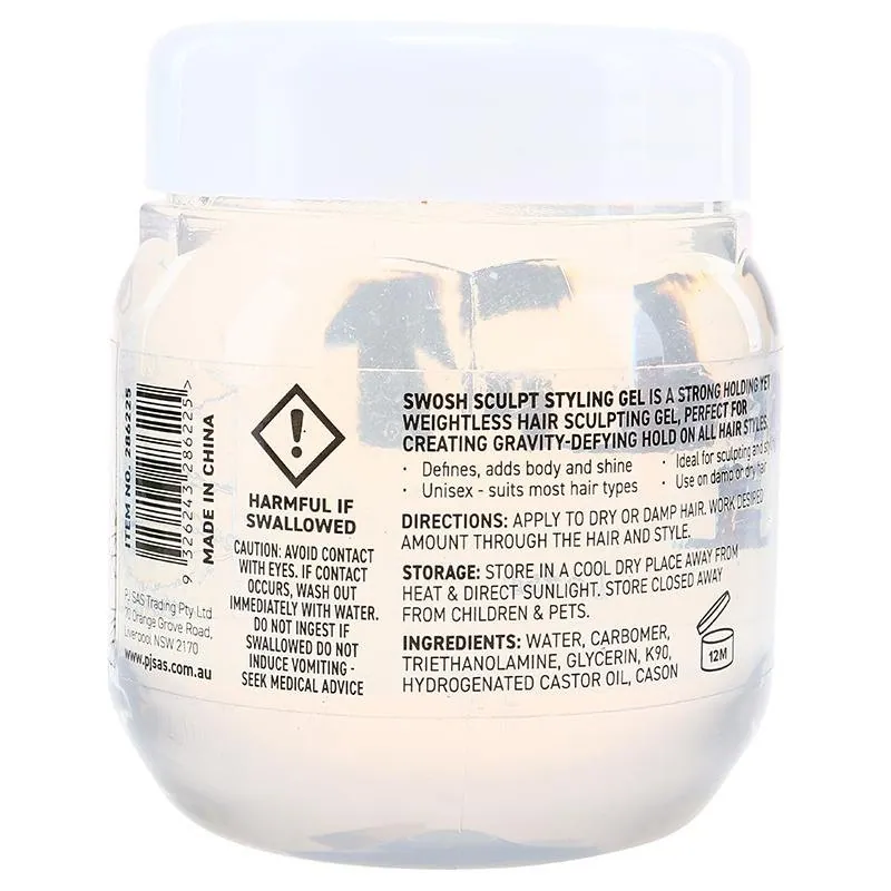 Styling Hair Gel Tub 275g- Clear – image 3