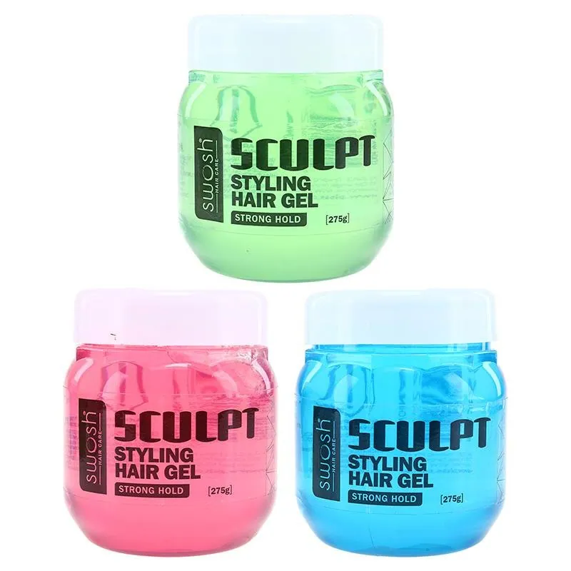 Styling Hair Gel Tub 275g - Assorted Pink, Blue, Green – image 4