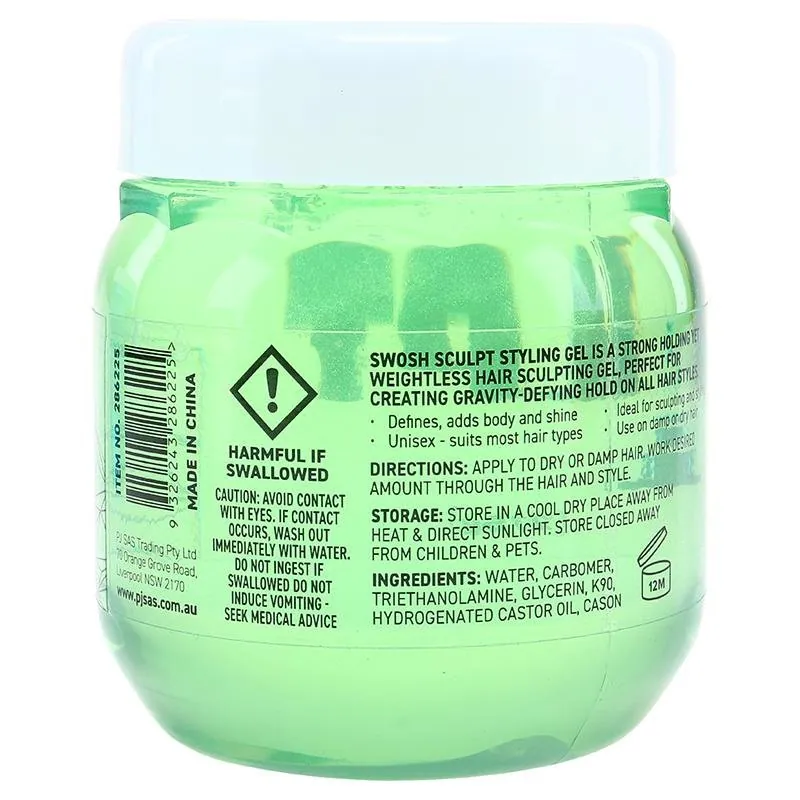 Styling Hair Gel Tub 275g - Assorted Pink, Blue, Green – image 3