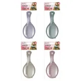 Mirror and Comb Set 2pc 17cm - Assorted Colours Pale Pink, Purple, Green, Cream Clip Strip – image 4