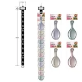 Mirror and Comb Set 2pc 17cm - Assorted Colours Pale Pink, Purple, Green, Cream Clip Strip – image 1
