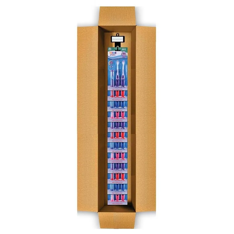 Kids Toothbrush and Timer Set Includes 2x Soft Bristle Brushes and 1x Timer Clip Strip – image 2