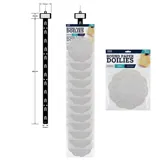 Doilies Round Lace Mat 16cm 72pk Clip Strip – image 1