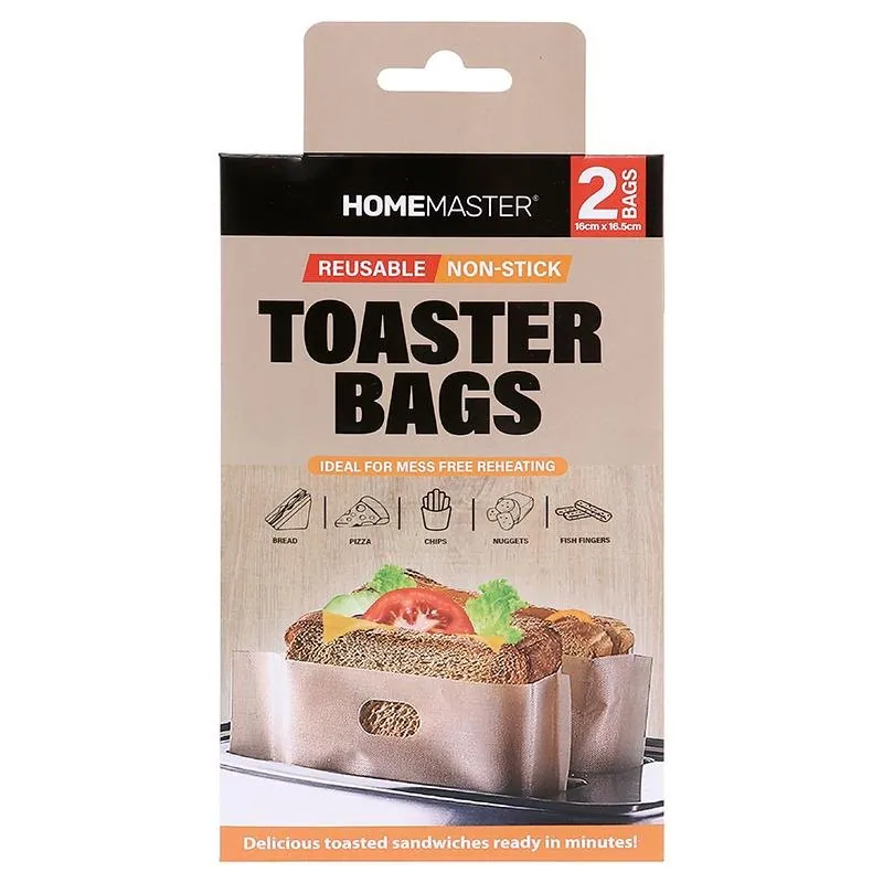 Toaster Bags 16cm X 16.5cm 2pk Clip Strip – image 4