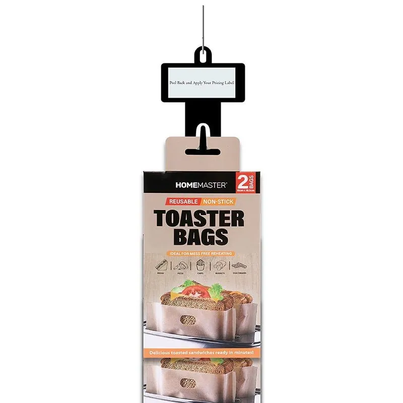 Toaster Bags 16cm X 16.5cm 2pk Clip Strip – image 3