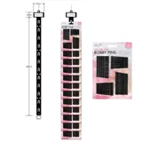 Bobby Pin 144pc Set - Includes 96 Small Pins 4.5cm & 48 Large Pins 6cm - Black Clip Strip – image 1