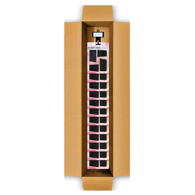 Bobby Pin 144pc Set - Includes 96 Small Pins 4.5cm & 48 Large Pins 6cm - Black Clip Strip – image 2