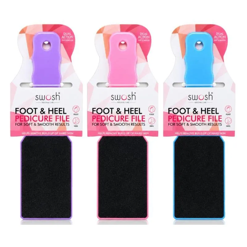 Pedicure Board Heel & Foot Blue, Purple, Pink 22.5cm X 6.5cm Clip Strip – image 4