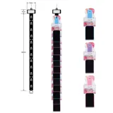 Pedicure Board Heel & Foot Blue, Purple, Pink 22.5cm X 6.5cm Clip Strip – image 1