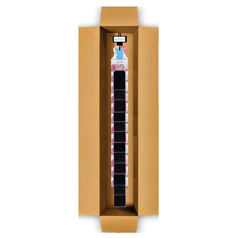 Pedicure Board Heel & Foot Blue, Purple, Pink 22.5cm X 6.5cm Clip Strip – image 2