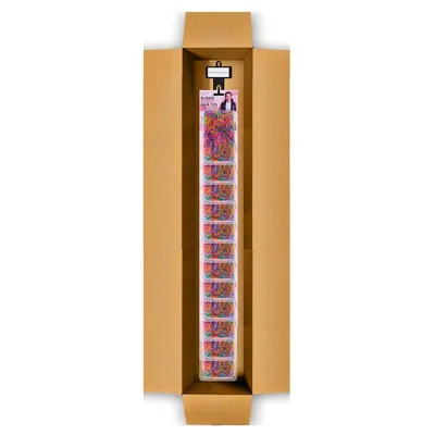 Hair Elastic Mixed Colour 600pc Clip Strip – image 2