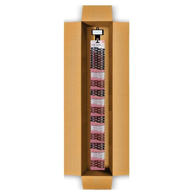 Hair Clips One Touch 18pk - 45mm - 3 Assorted Packs Clip Strip – image 2
