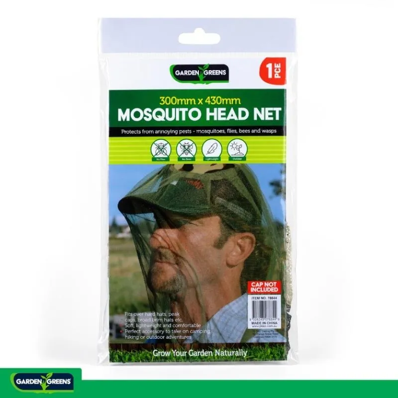 Insect Head Net 50cm X 43cm X 30cm Dia Black Mesh Clip Strip – image 4