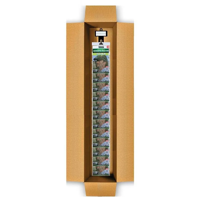 Insect Head Net 50cm X 43cm X 30cm Dia Black Mesh Clip Strip – image 2
