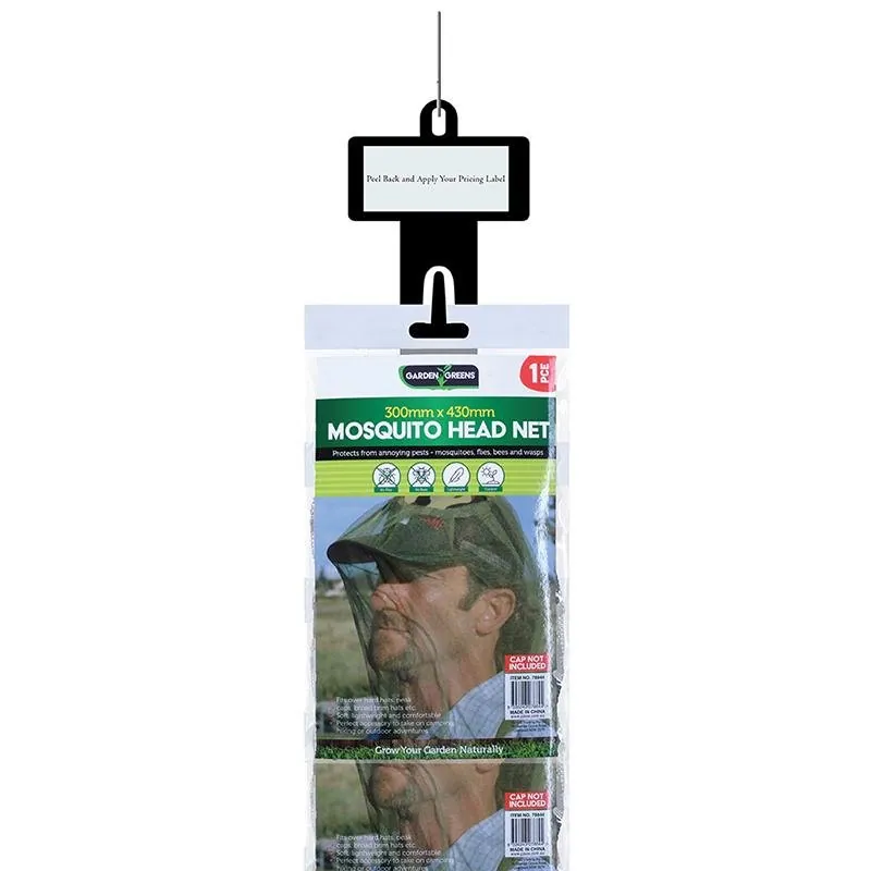 Insect Head Net 50cm X 43cm X 30cm Dia Black Mesh Clip Strip – image 3