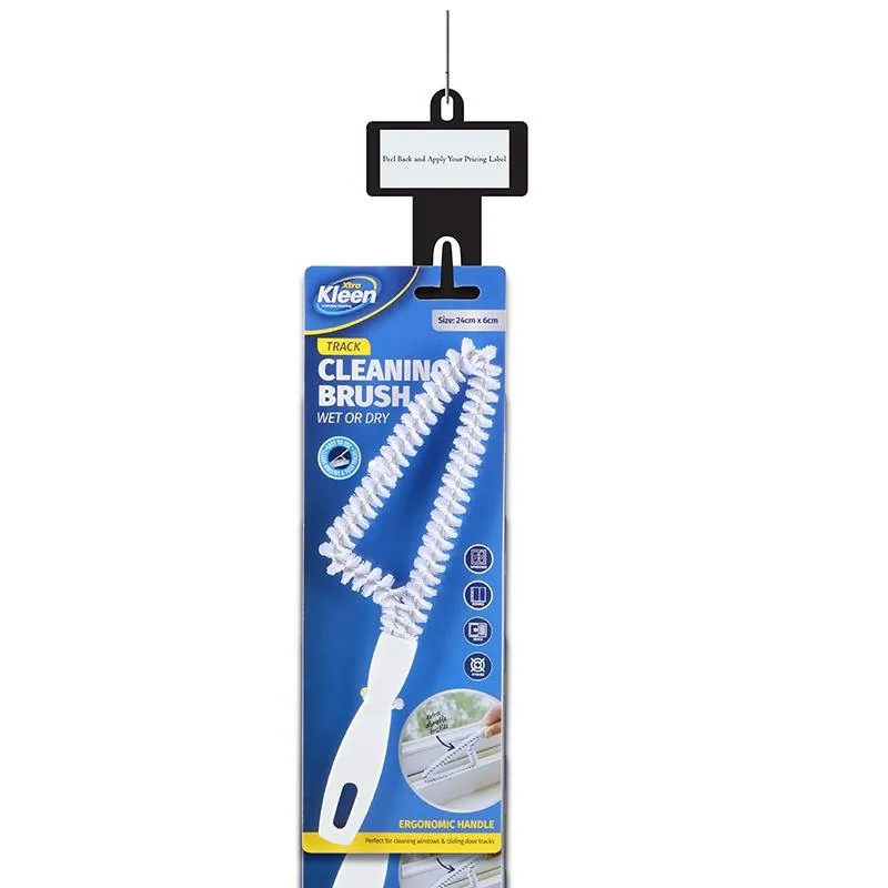 Cleaning Brush for Window and Sliding Door Tracks - 24cm - White Clip Strip – image 3