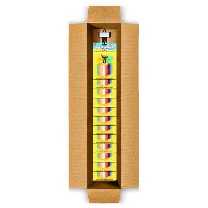 Clay Modelling Play Set 11pc 2 Assorted Sets Includes: 8pc X 10g Clay, 1pc X Roller & 2 X Moulds Clip Strip – image 2