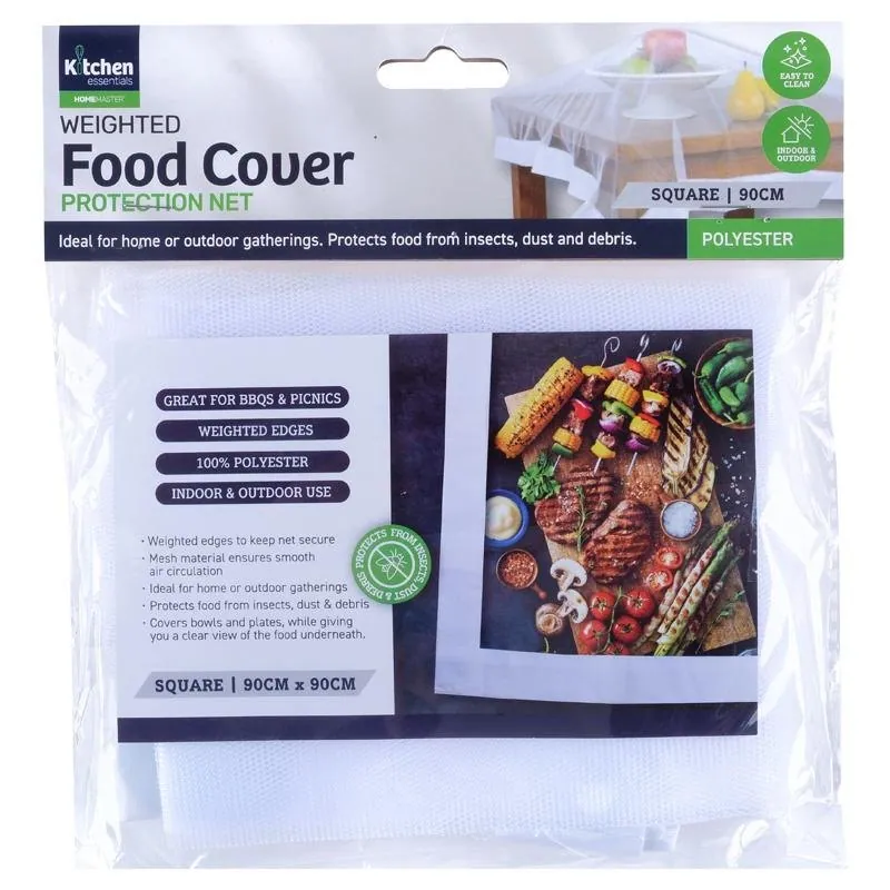 Food Protection Net with Weights 90cm X 90cm Clip Strip – image 4