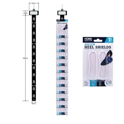 Foot Care Heel Shields Slim Invisible Gel 1pair Clip Strip