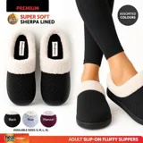 Slippers Premium Womens Sherpa Lined Assorted Colours 4 Sizes: S,m,l,xl – image 4
