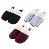 Slippers Premium Womens Sherpa Lined Assorted Colours 4 Sizes: S,m,l,xl – image 3