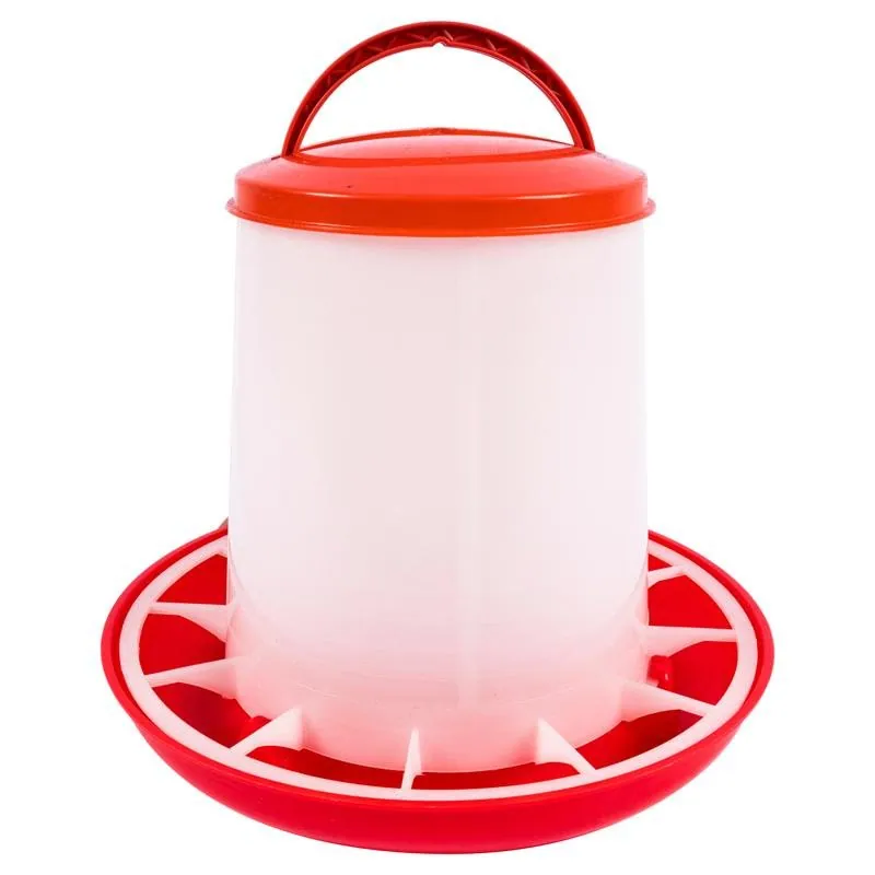 Chicken Feeder with Easy Pull-Up Handle Holds Up To 3kgs 27cm X 26cm – image 3