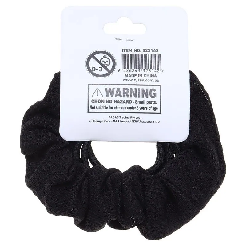 Hair Clip Set 8pc Includes 2 X Clips, 5 X Hair Ties & 1 X Scrunchy, 4 Assorted Colours Black, Blue, Red & Brown – image 3