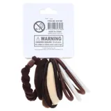 Hair Clip Set 12pc Includes 2 Clips and 10 Assorted Hair Ties Assorted Colours, Black & Neutrals – image 3