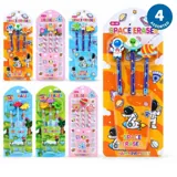 Pencil & Eraser Set 3pc in 6 Assorted Styles – image 4
