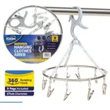 Pegs Hanging Airer with 9 Pegs – Stainless Steel – image 4