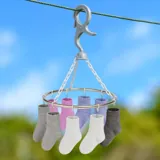Pegs Hanging Airer with 9 Pegs – Stainless Steel – image 2