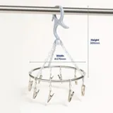 Pegs Hanging Airer with 9 Pegs – Stainless Steel – image 1