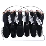 Hair Brush on Stand Black and Rose Gold in 6 Assorted Brush Styles – image 4