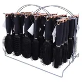 Hair Brush on Stand Black and Rose Gold in 6 Assorted Brush Styles – image 3